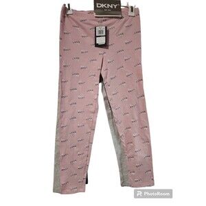 DKNY Kids Girl 3 Piece Pull On  Leggings, Multicolor Combo Size 14/16